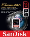 CARTE SD 16gb SANDISK EXTREME PRO 280 MB/S 4K 