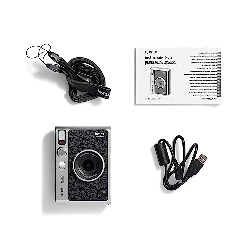 Fujifilm Instax Mini Evo Hybrid Instant Camera - Black