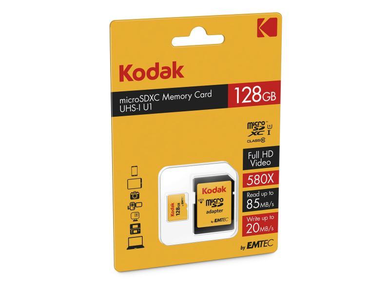 CARTE MICRO SD 128 KODAK UHS-I V10