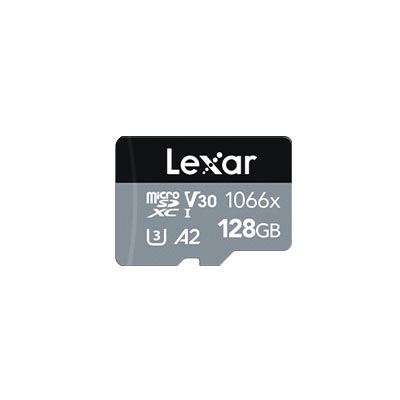 CARTE MICRO SD 128GB LEXAR 1066x  UHS-I V30 READ 160MB/s  -  WRITE 120MB/s