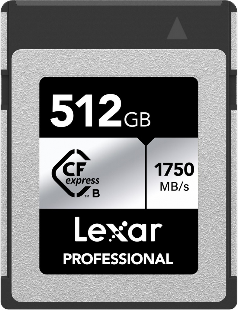 Carte CFexpress 512GB Lexar PRO Type B Silver Series - R1750/W1300MB/s