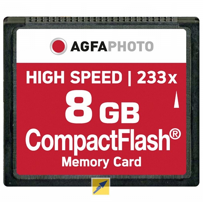 AgfaPhoto Compact Flash, 8GB Memory Card CompactFlash