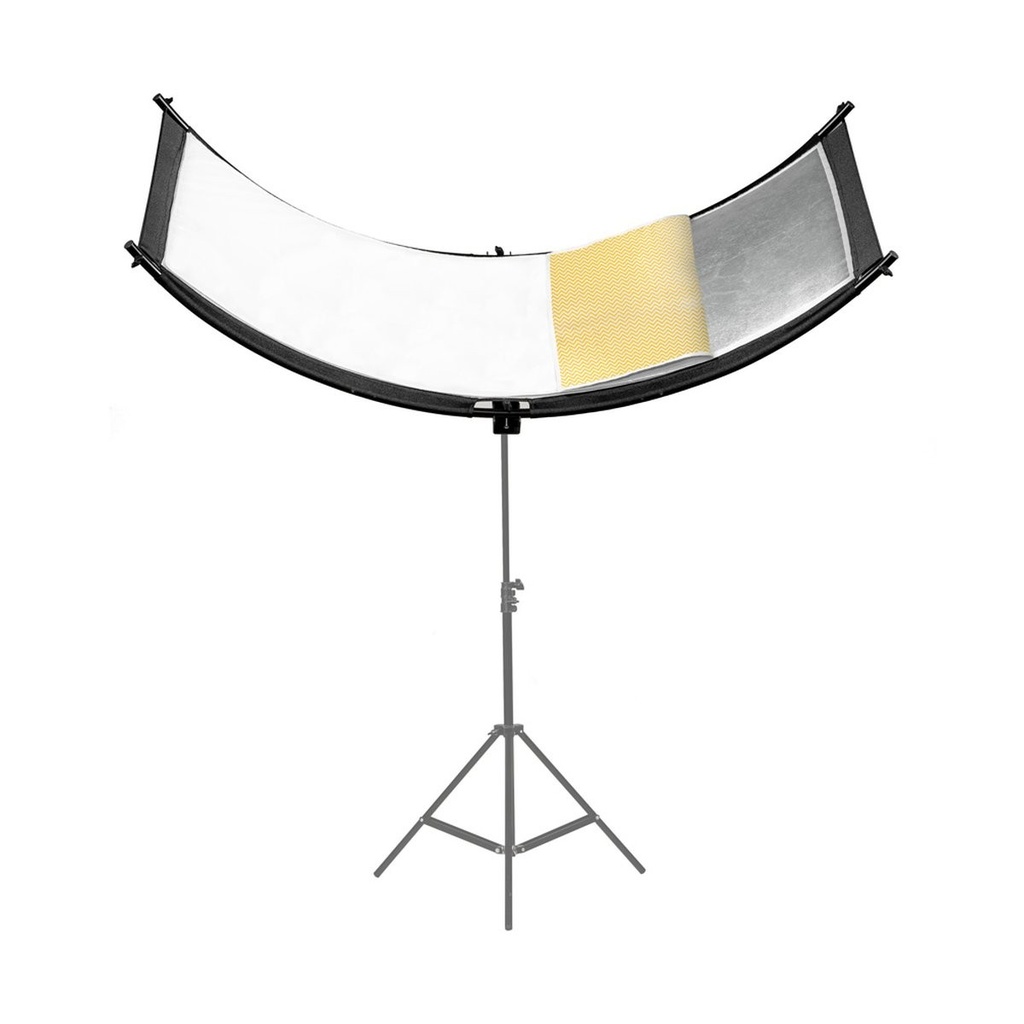 REFLECTEUR CARUBA COURBÉ TYPE U DORÉ / BLANC