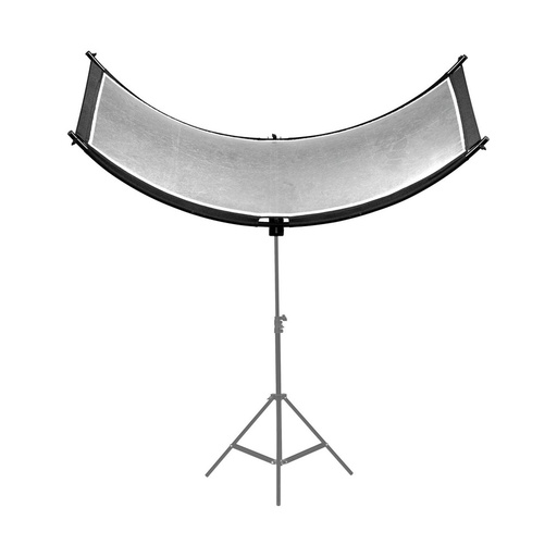 [8718485017698] REFLECTEUR CARUBA COURBÉ TYPE U SUPPORT ARGENTÉ