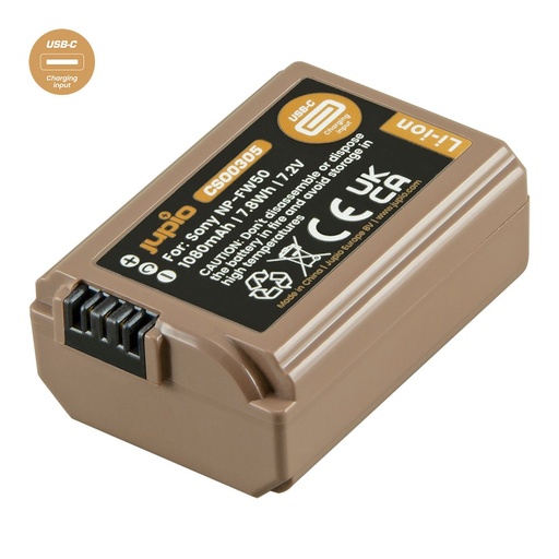 [CSO0305] Batterie Jupio NP-FW50 ULTRA C 1080mAh S USB-C